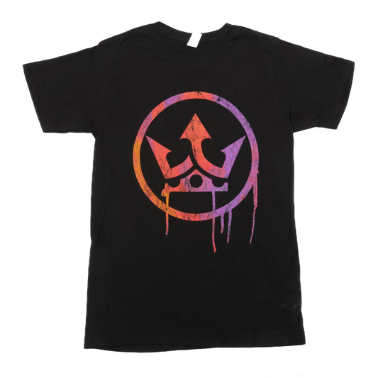 2023 Purple/Yellow Crown Logo T-Shirt (Black)