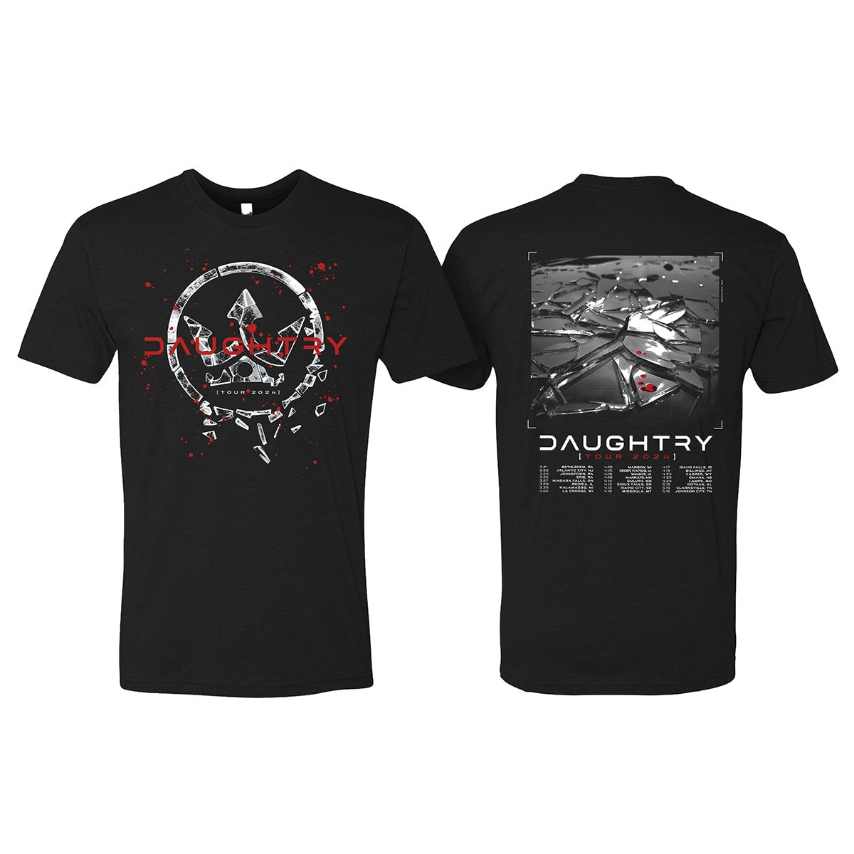 Shattered Glass Crown 2024 Tour T-Shirt (Black)