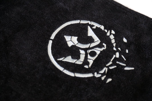 Shattered Crown Logo Beach Towel (Black)