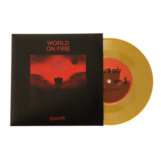 World On Fire / Heavy Is The Crown 7" (Gold)