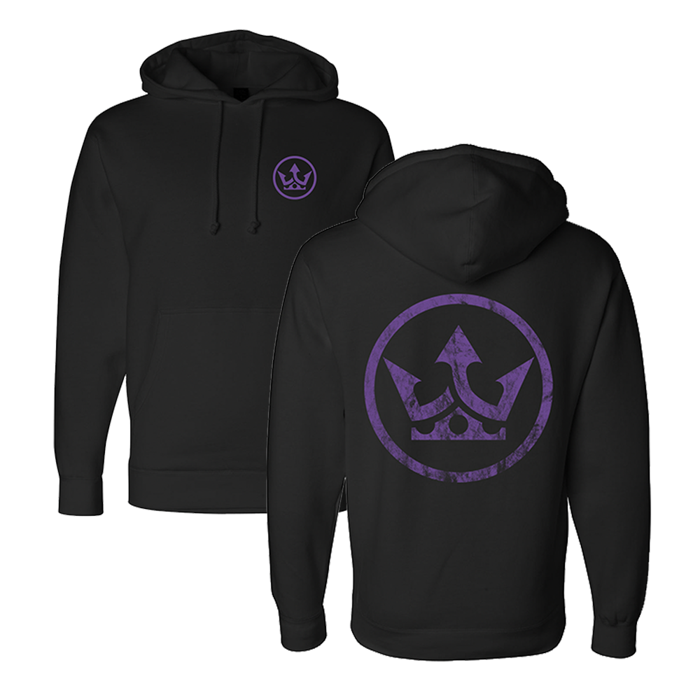 Purple Heavy is the Crown Hoodie (Black)