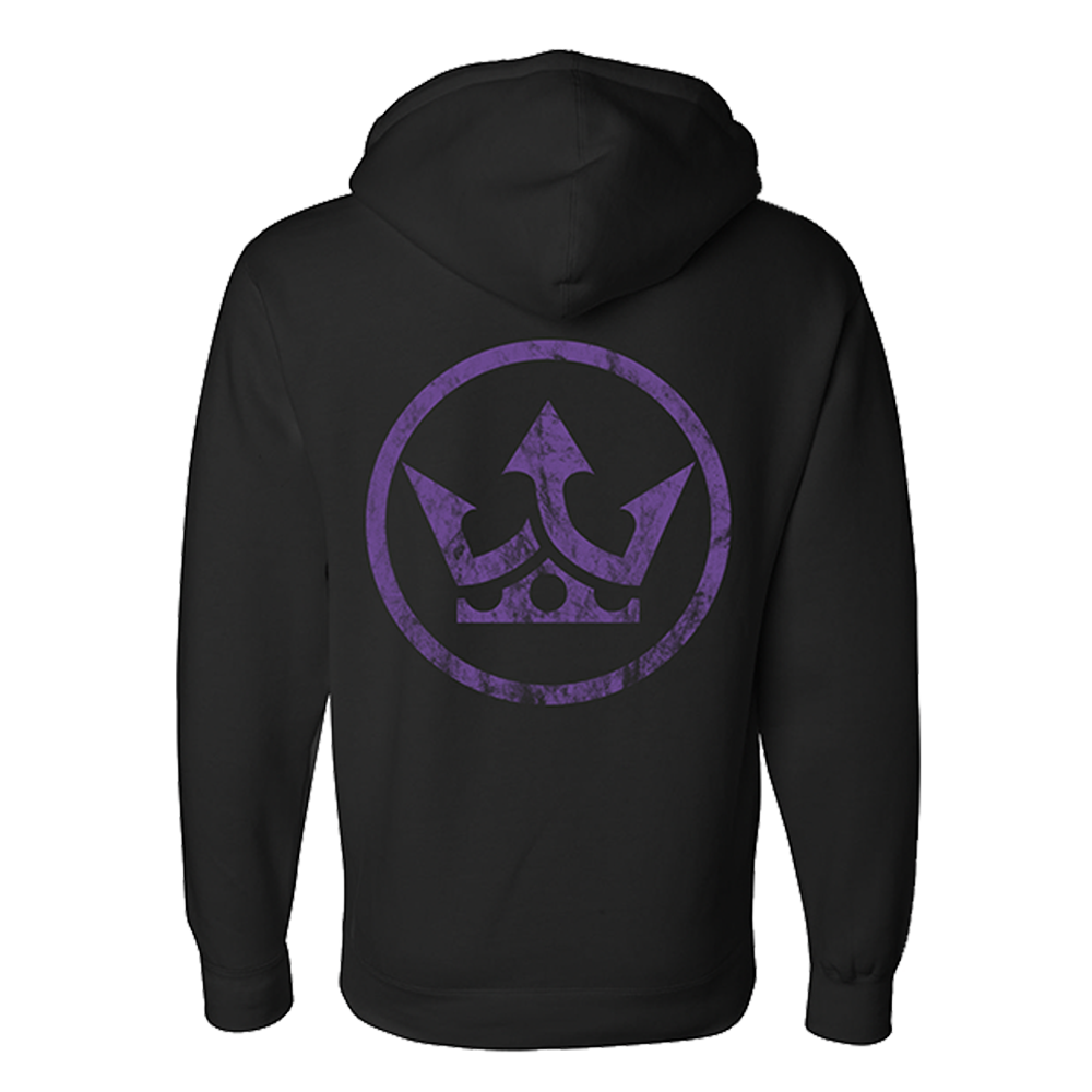 Purple Heavy is the Crown Hoodie (Black)