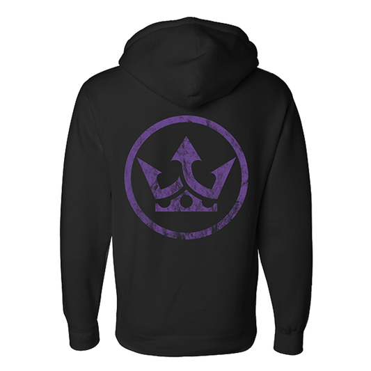 Purple Heavy is the Crown Hoodie (Black)